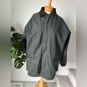 Men's Dark Green waxed Jacket; Brand: Game size: XL made in England